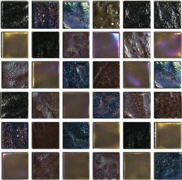 Aquabella Aurora Borealis Wonder 1x1 Glass Tile